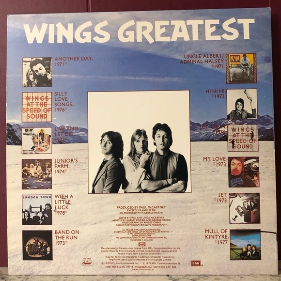 Wings Greatest Hits Vinyl Lp - Picture 4 of 4